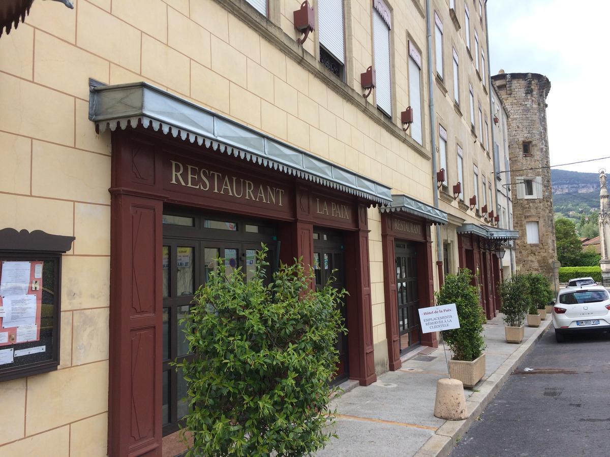 Logis Hôtel Restaurant de la Paix Lodève Exterior foto