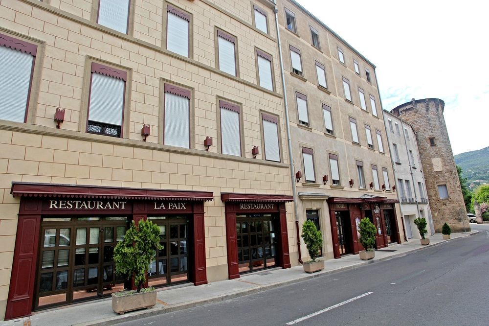 Logis Hôtel Restaurant de la Paix Lodève Exterior foto