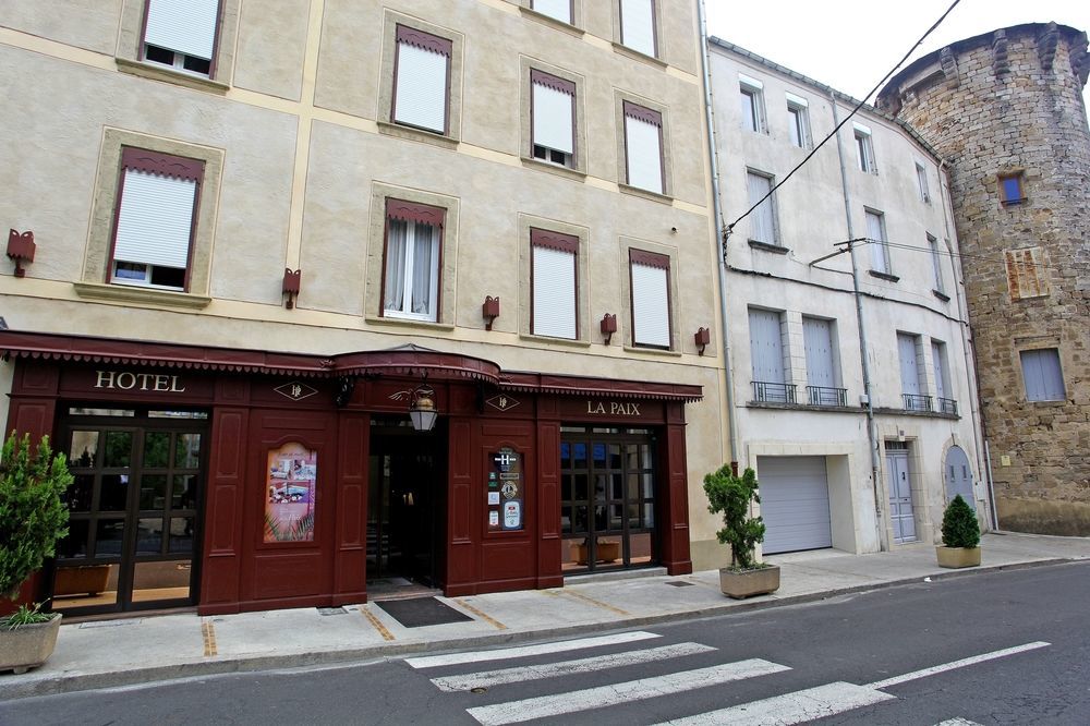 Logis Hôtel Restaurant de la Paix Lodève Exterior foto